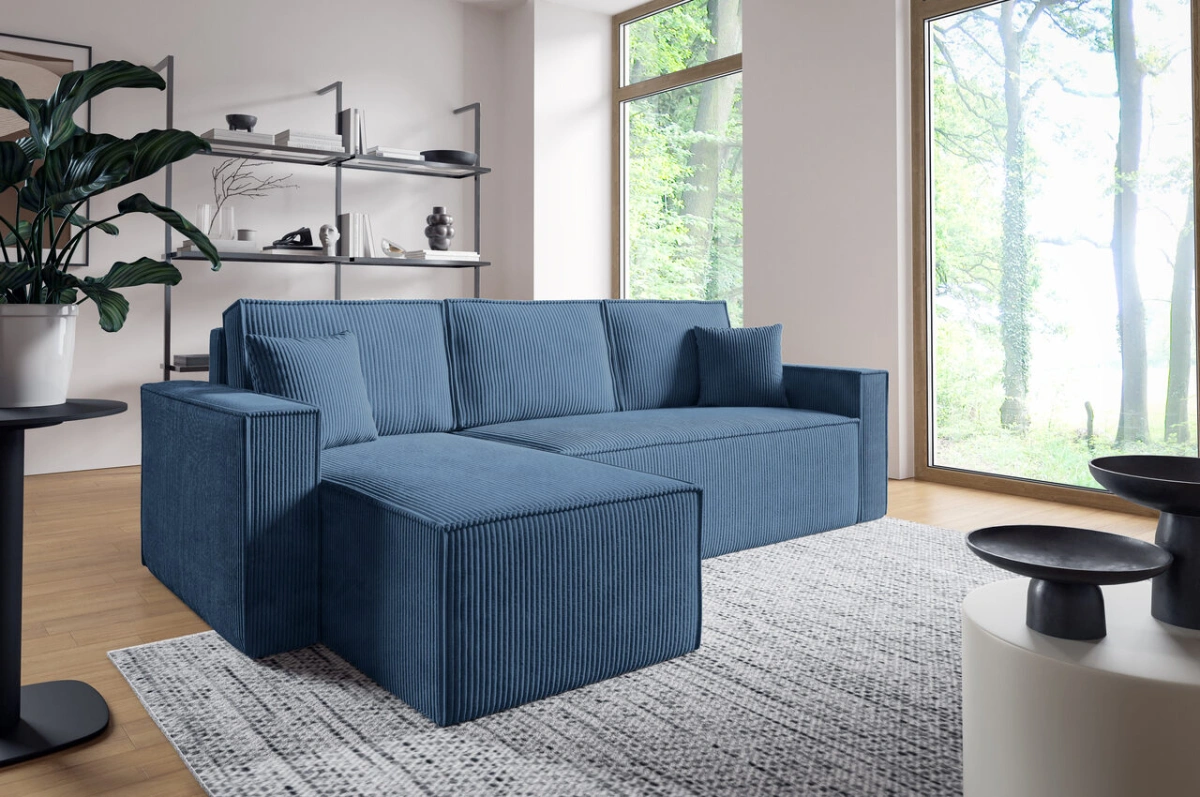 Extendable corner sofa with L-shaped arm - Image 3
