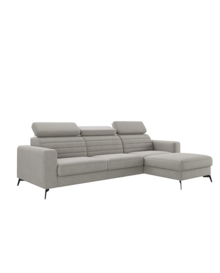 Amaro open corner sofa, sleeping function, container, adjustable headrests - Image 2