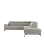 Amaro closed corner sofa, sleeping function, storage box, adjustable headrests, COMFORTEO Gr5