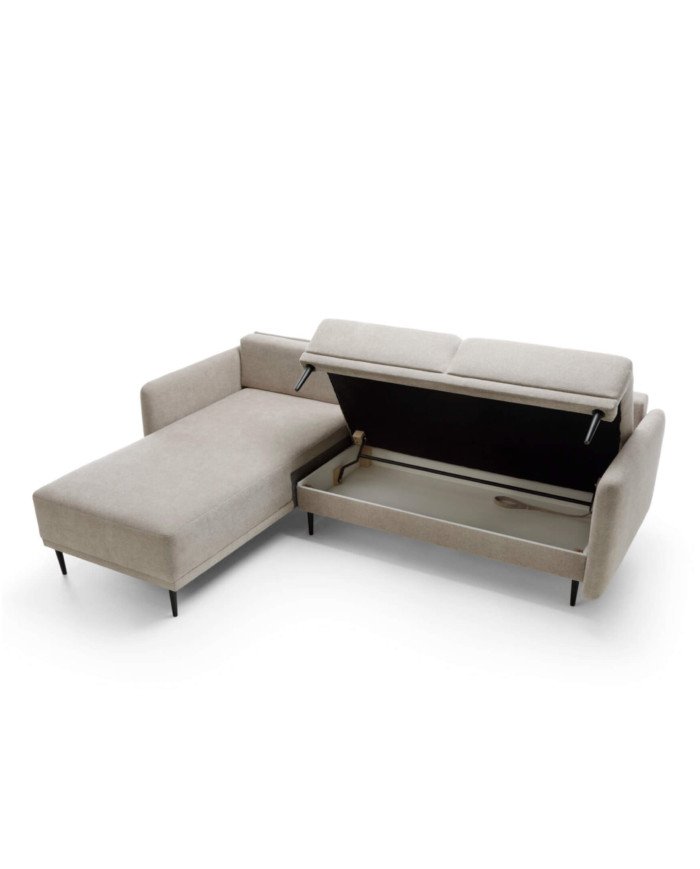 Bard corner sofa, triangular cushions, sleeping function, containers - Image 4