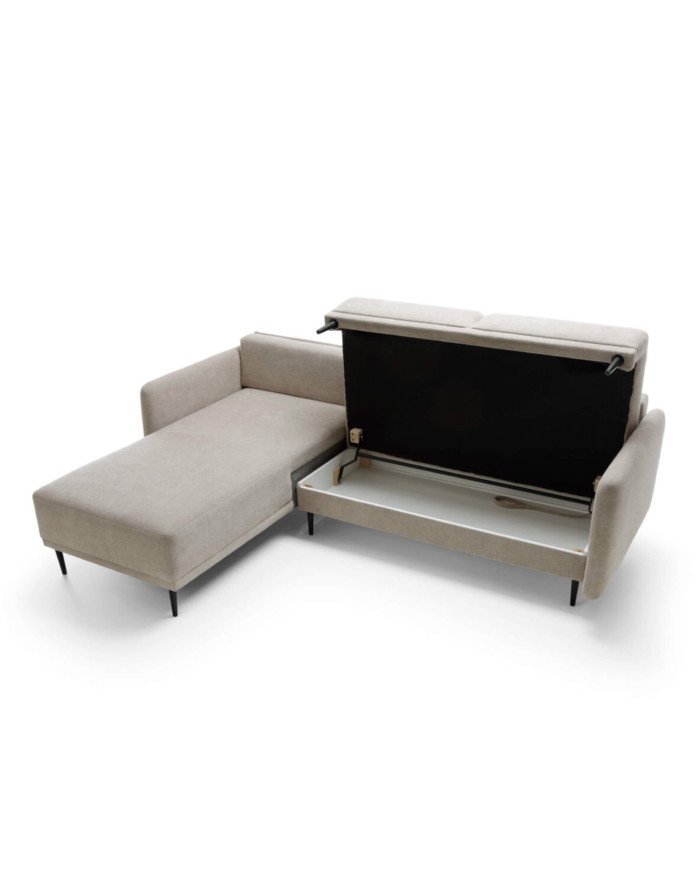Bard corner sofa, triangular cushions, sleeping function, containers - Image 5