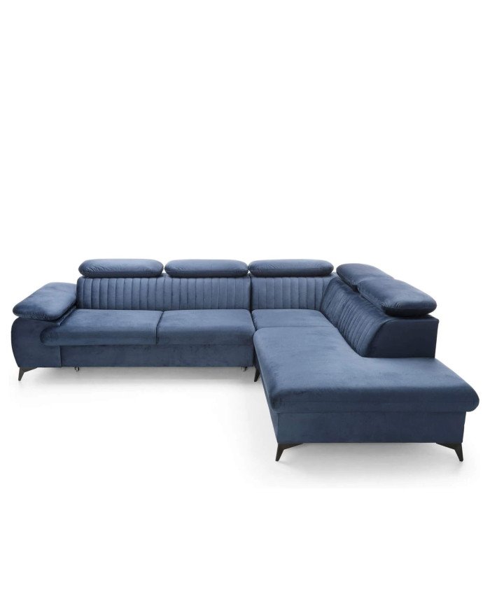 Corner sofa "Belt L", sleeping function, container, adjustable headrests Gr1 - Image 3