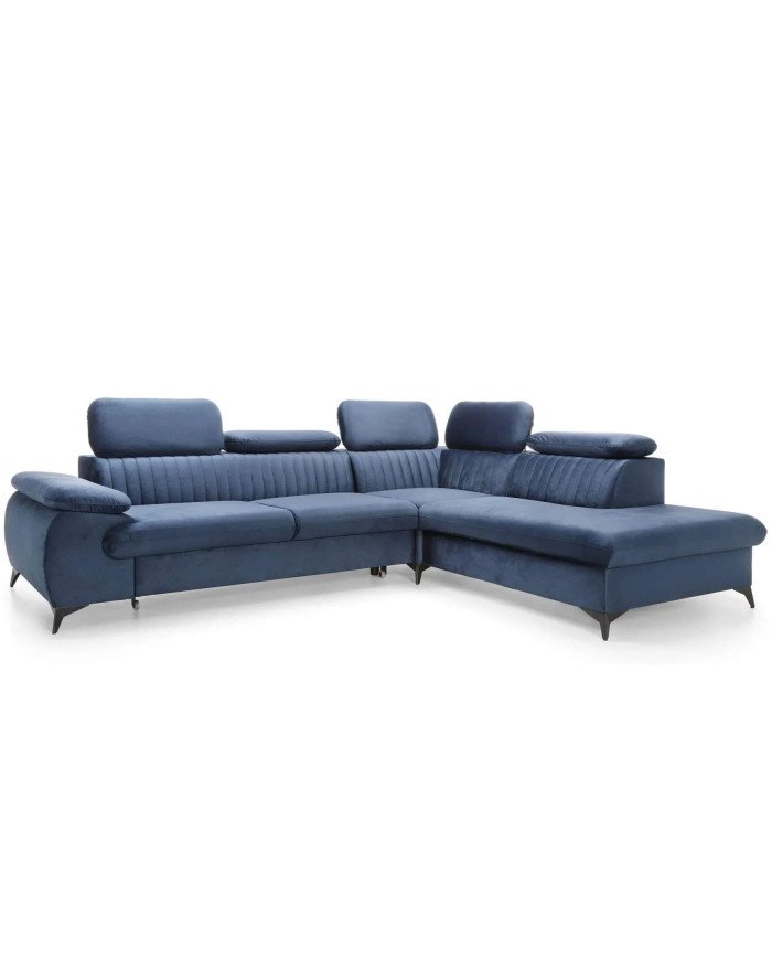 Corner sofa "Belt L", sleeping function, container, adjustable headrests Gr1 - Image 5
