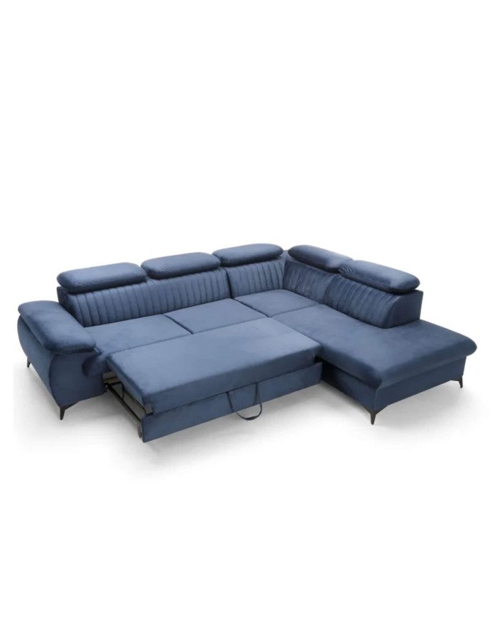 Corner sofa "Belt L", sleeping function, container, adjustable headrests Gr1 - Image 7