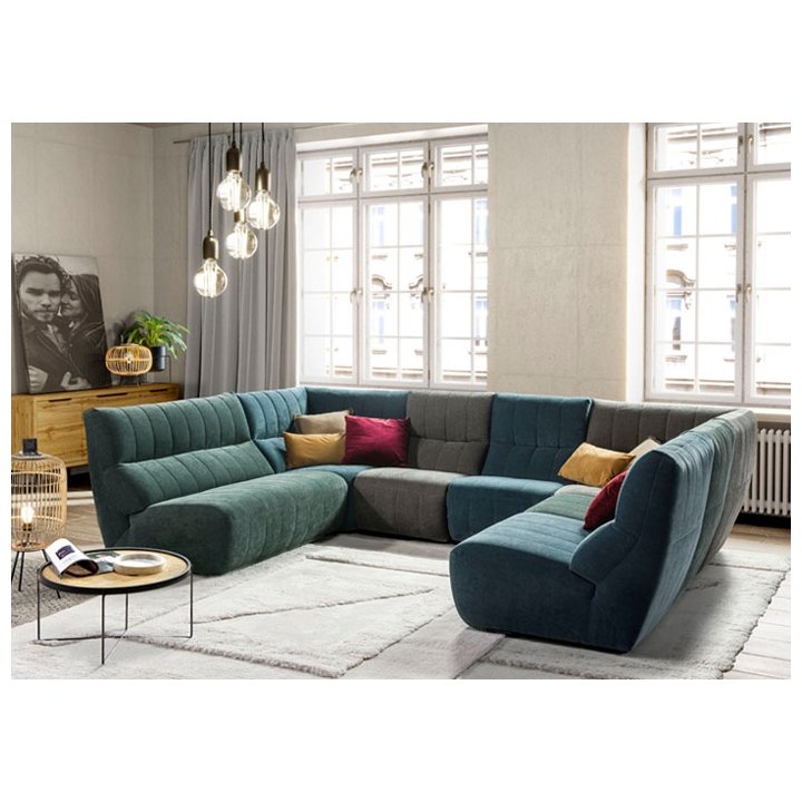 Corner sofa CAMARO 2-TE-1RF-1RF-TE-1-1.5 step sofa - Image 9