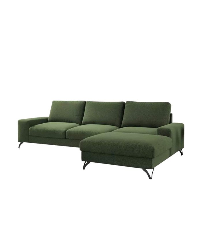 Flavio open corner sofa, sleeping function, container