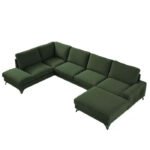 Flavio U-shaped corner sofa, sleeping function, Gr5 containers
