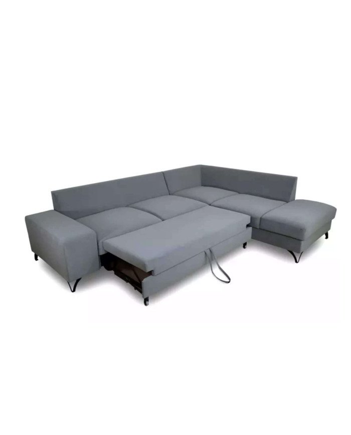 Flavio closed corner sofa, sleeping function, Gr1 container - Image 4