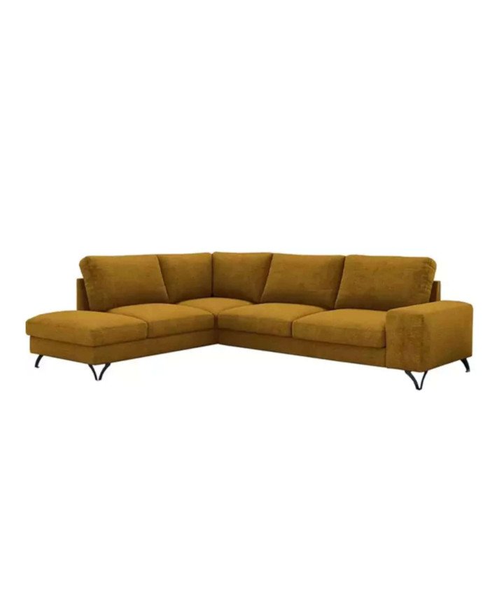 Flavio closed corner sofa, sleeping function, Gr1 container