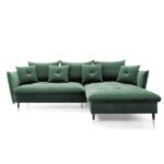 Glam corner sofa, sleeping function, Gr1 container