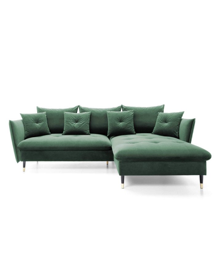Glam corner sofa, sleeping function, Gr2 container