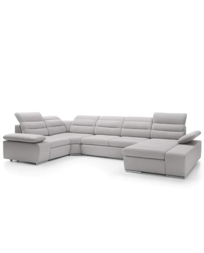 Korfu 2 corner sofa, sleeping function, container, adjustable headrests and armrests Gr2 - Image 4