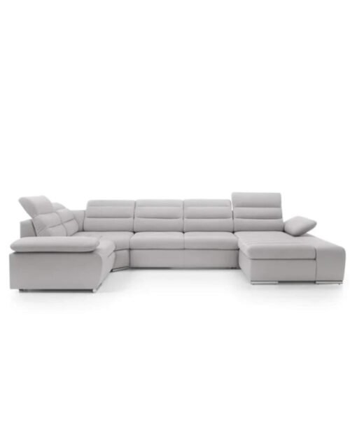 Korfu 2 corner sofa, sleeping function, container, adjustable headrests and armrests Gr1