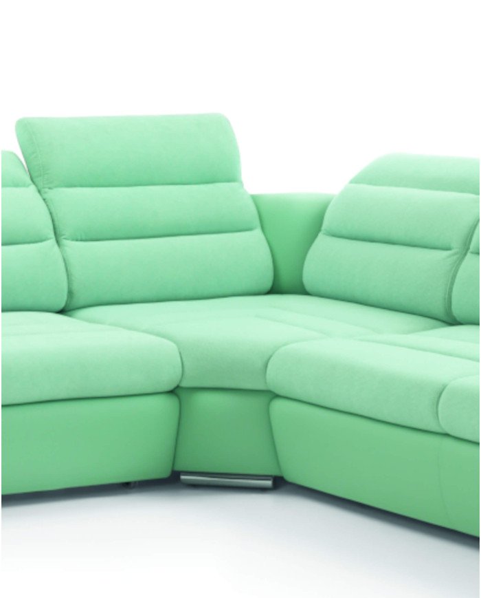 Korfu 4-seater corner sofa, sleeping function, container, adjustable headrests and armrests Gr2 - Image 6