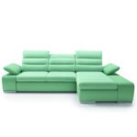 Korfu corner sofa, sleeping function, container, adjustable headrests and armrests Gr1