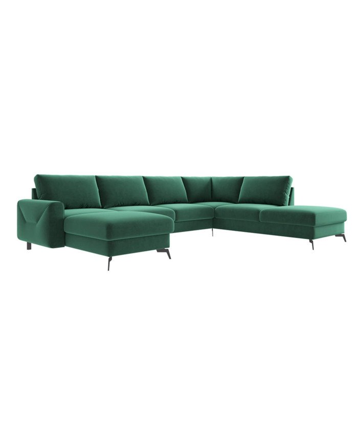 Modesto U-shaped corner sofa, sleeping function, container - Image 2