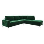 Modesto closed corner sofa, sleeping function, container