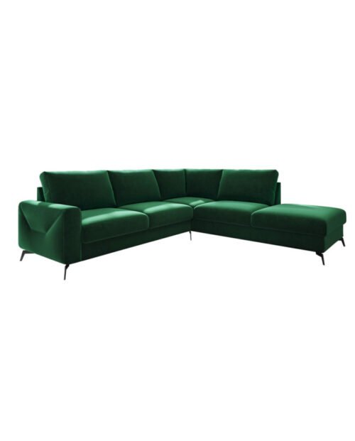 Modesto closed corner sofa, sleeping function, container