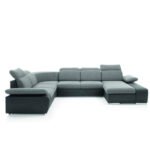 Odessa 3-seater corner sofa, sleeping function, container, adjustable headrests Gr1