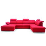 Orlando 2 corner sofa, sleeping function, container, adjustable headrests and armrests Gr1