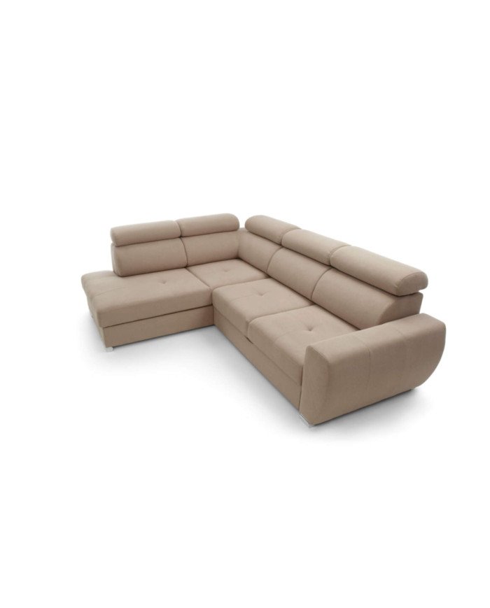 Patrizia corner sofa with sleeping function, storage compartment, adjustable headrests - Image 3