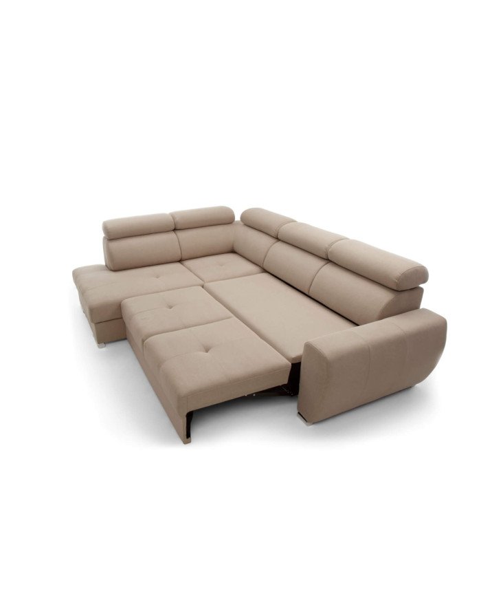 Patrizia corner sofa with sleeping function, storage compartment, adjustable headrests - Image 5