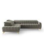 Vesta corner sofa, sleeping function, container, adjustable headrests Gr1