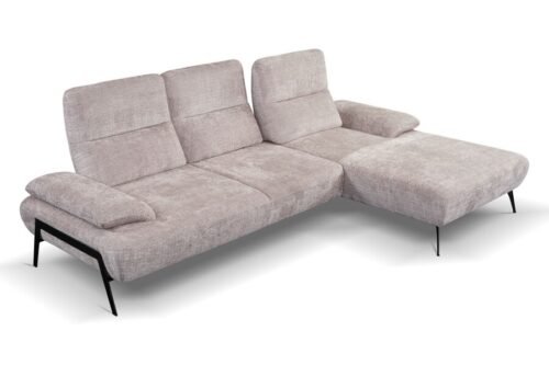 SALE – Corner sofa with sliding backrests CESAR – Astra fabric