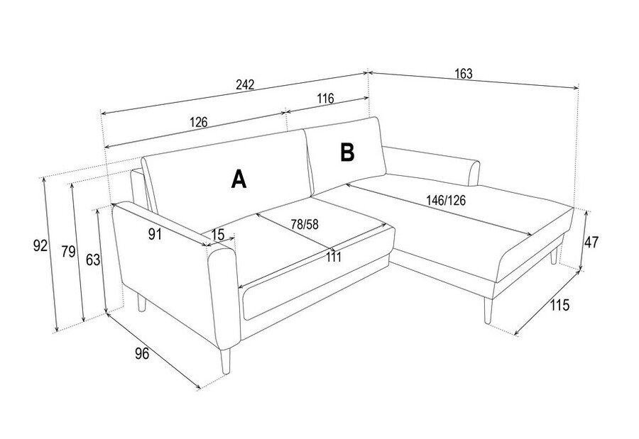 PRIMA fold-out corner sofa - Image 6