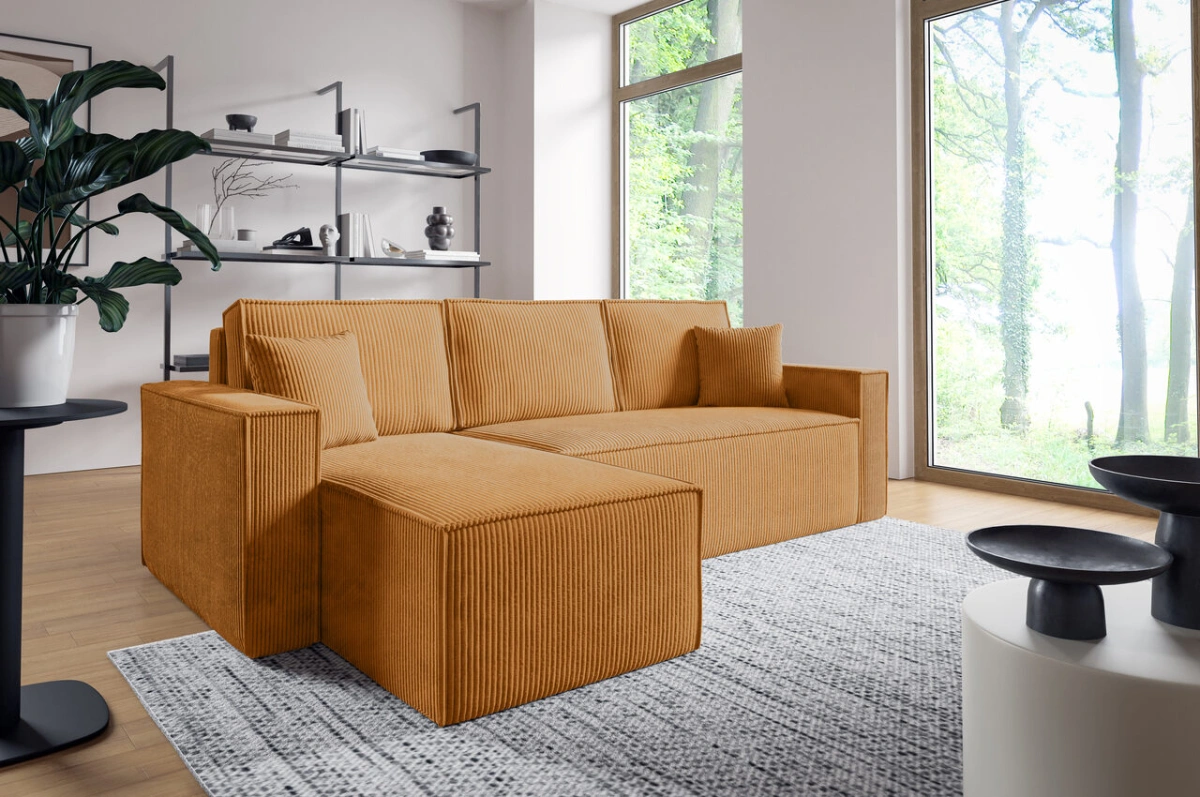 Extendable corner sofa with L-shaped arm - Image 6