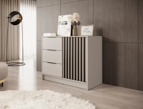 Nelly 2D chest of drawers with cashmere slats