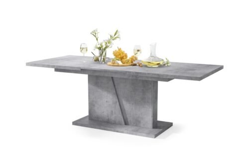 NOBLE NOIR Millennium Concrete – THE TABLE EXTENDS UP TO 218 cm!