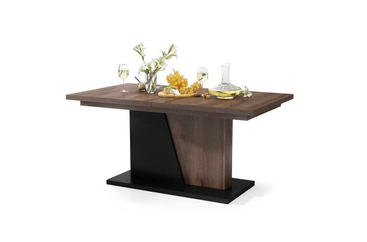 NOBLE NOIR brown oak / matte black - UP TO 218 cm extendable table! - Image 5