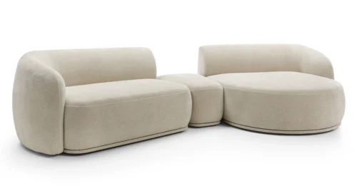 Upholstered modular corner sofa 2L+TPF+2R Nobe Gr2