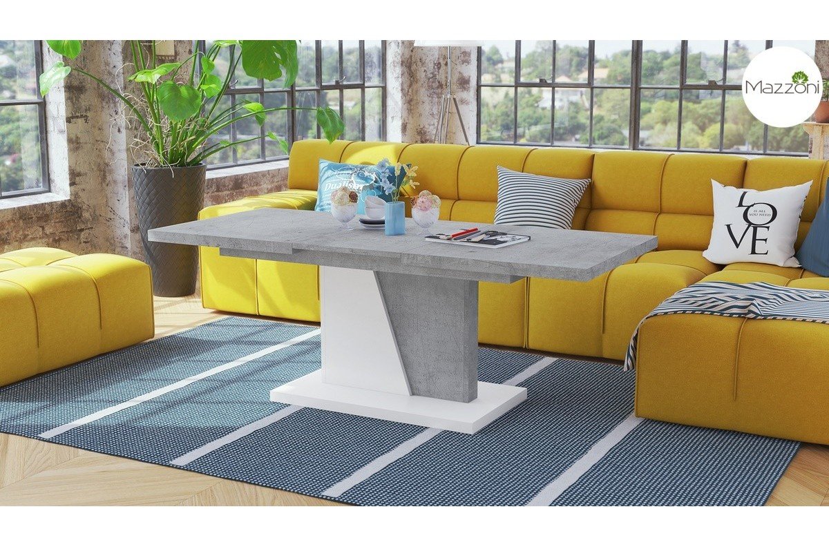 NOIR Millenium Concrete/White - MODERN FOLDING BENCH FOR THE LIVING ROOM - Image 3