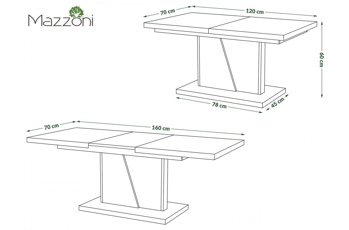 NOIR Millenium Concrete/White - MODERN FOLDING BENCH FOR THE LIVING ROOM - Image 4