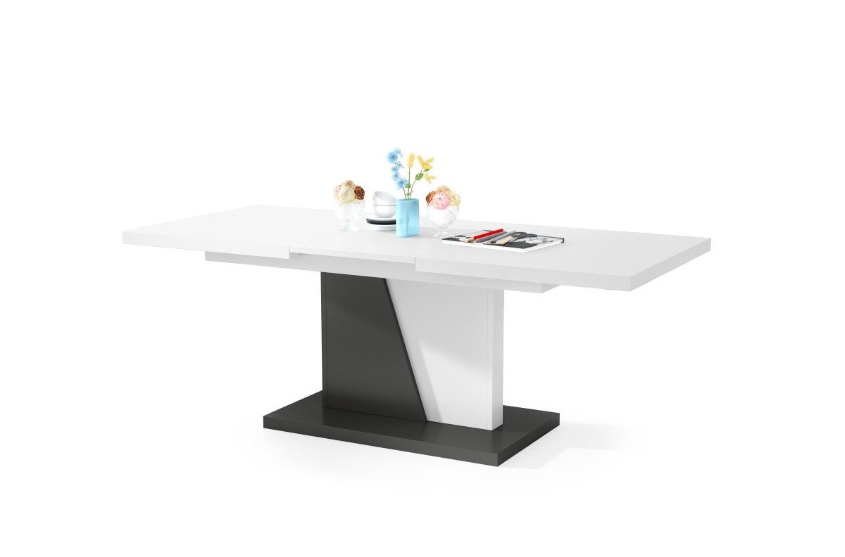 NOIR matt white/anthracite - MODERN FOLDING COFFEE TABLE FOR THE LIVING ROOM - Image 6