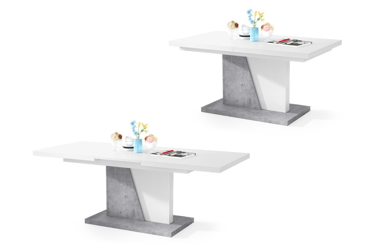 NOIR white/millennium concrete - MODERN FOLDING BENCH FOR THE LIVING ROOM