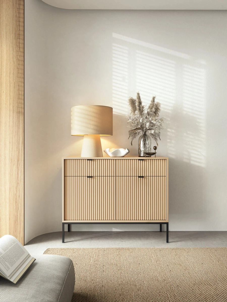 Nova console dressing table with drawers T-104, Vicenza oak - Image 6