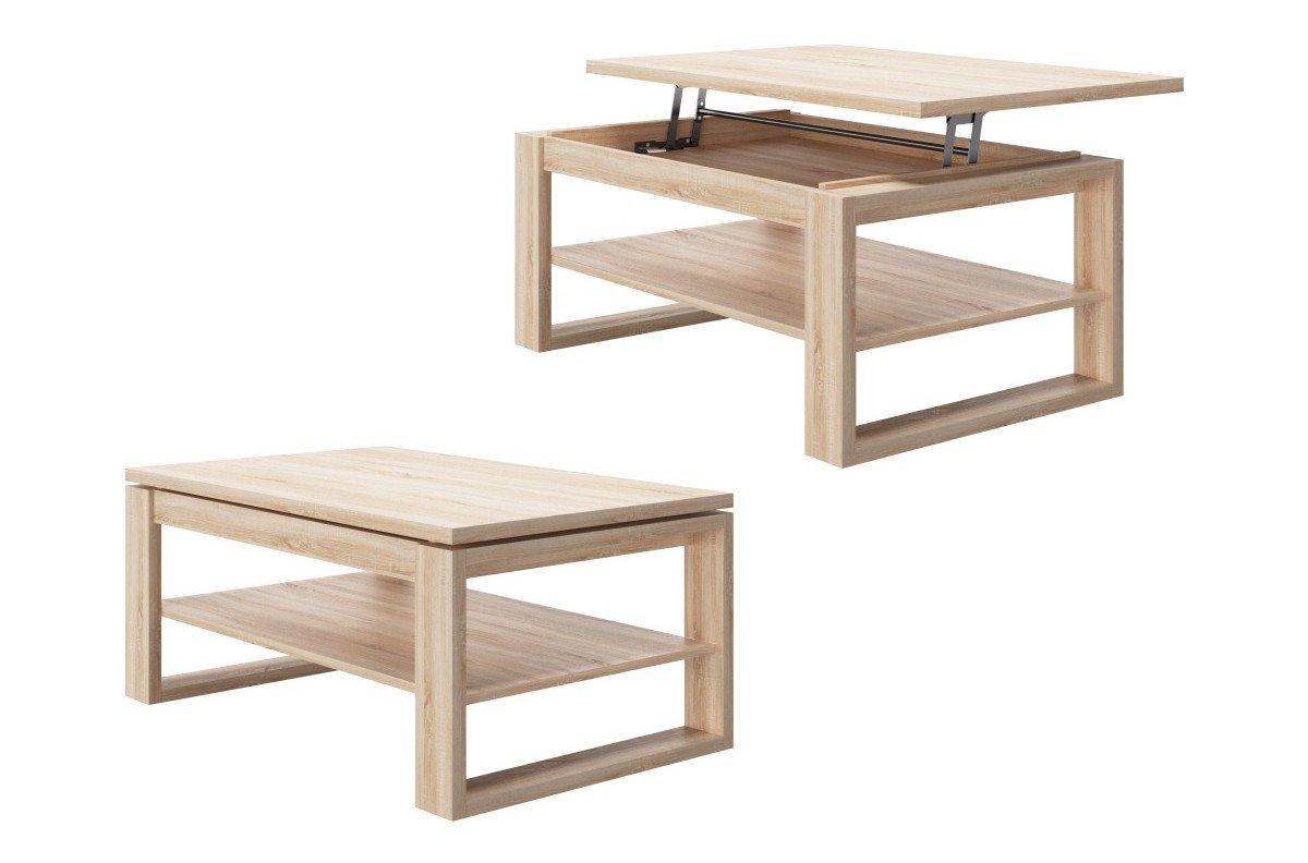 FROM Sonoma Oak - MODERN FOLDING BENCH WITH LIFT MECHANISM