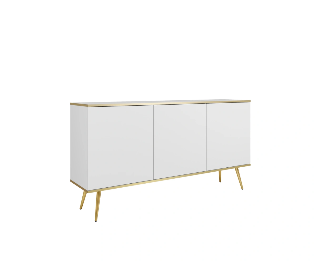White chest of drawers with cabinets Oro K160 - Image 3