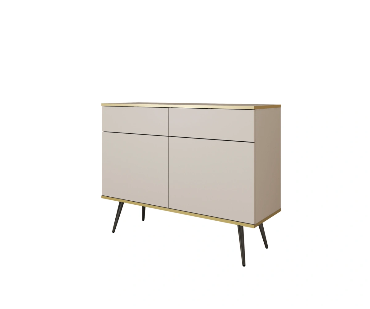Beige chest of drawers with cabinets and drawers Oro KSZ107 - Image 3