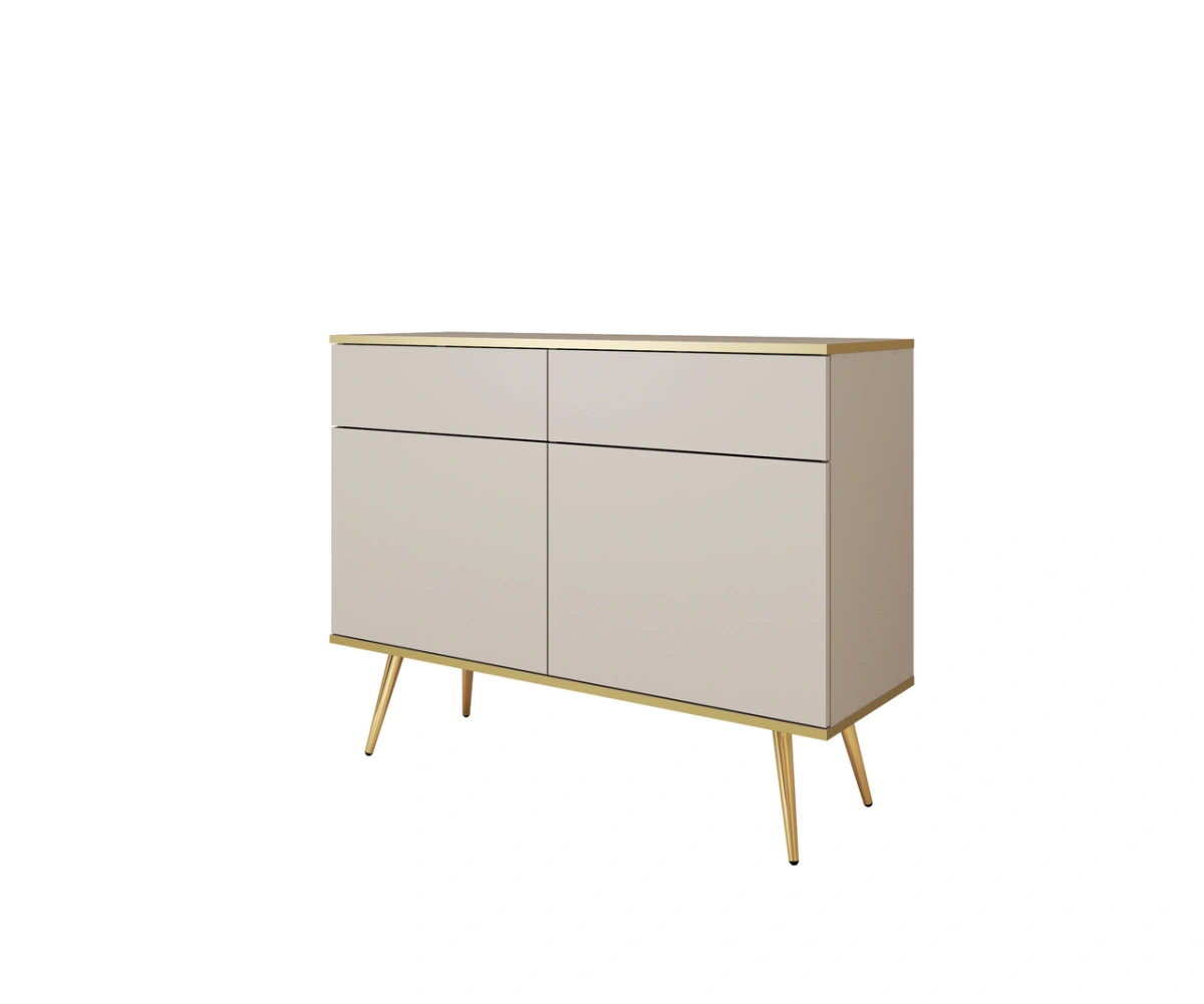 Beige chest of drawers with cabinets and drawers Oro KSZ107 - Image 4