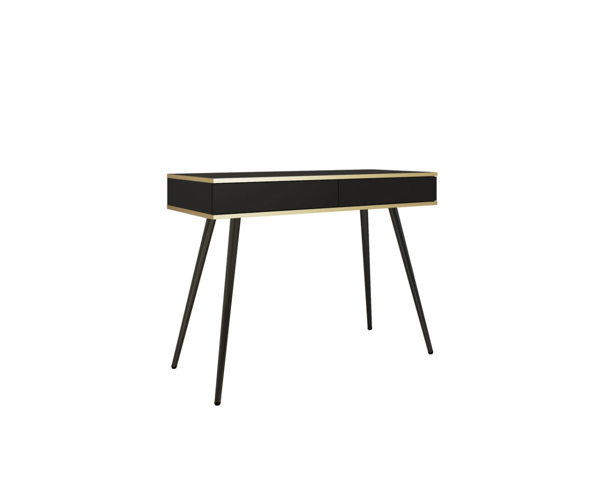 Black console dressing table with drawers Oro T102 - Image 4