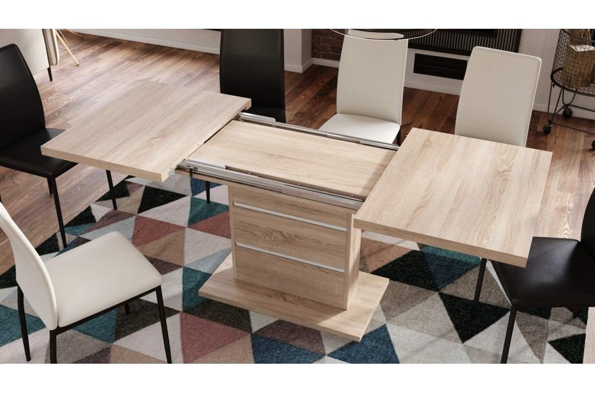 PIANO Sonoma oak/white insert set - MODERN TABLE, UP TO 200 cm LENGTH! - Image 5