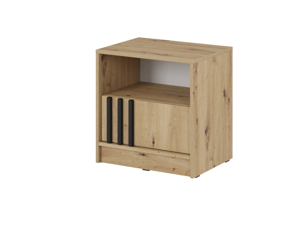 Nelly nightstand with lattice, oak color - Image 3