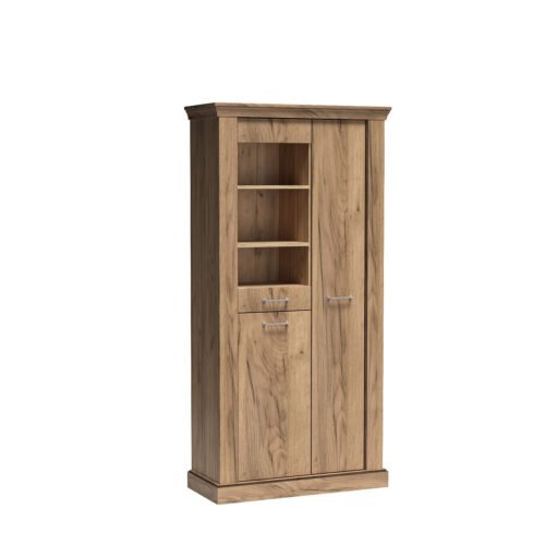 ANTICA-10 – Two-door gold Kraft paper display case
