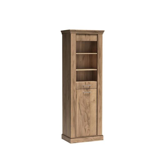 ANTICA-11 – Single door gold Kraft paper display case