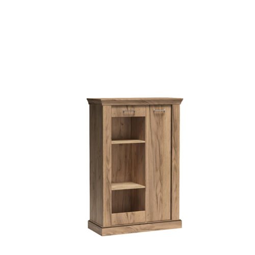 ANTICA-12 – Two-door gold Kraft paper display case