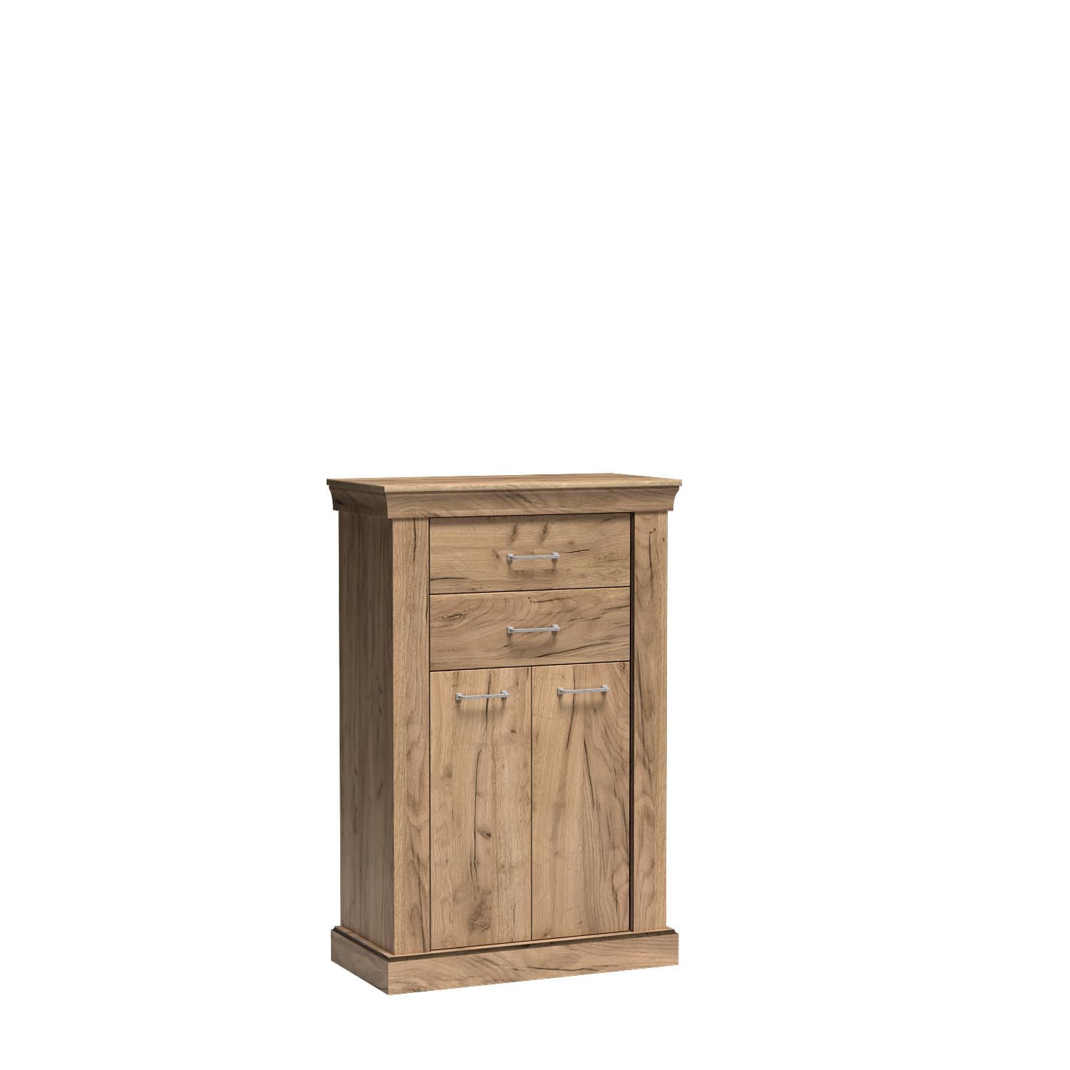 ANTICA-3 - Chest of drawers with 2 drawers, 2 drawers, gold, kraft pattern